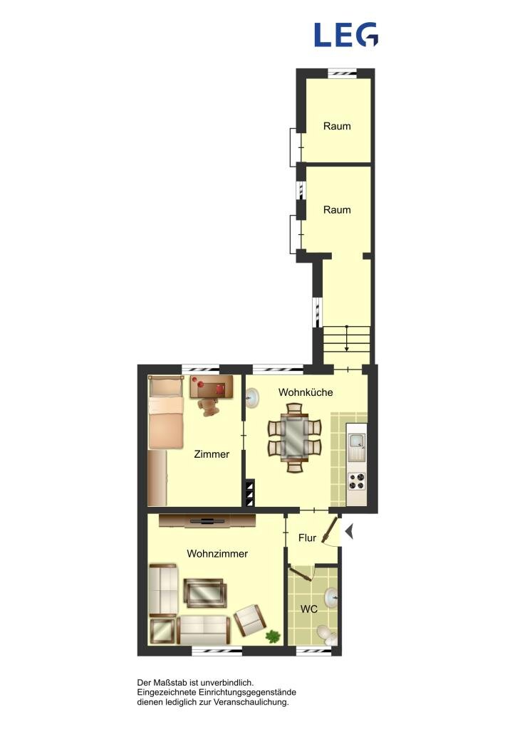 Wohnung zur Miete 429 € 2 Zimmer 48 m²<br/>Wohnfläche Erdgeschoss<br/>Geschoss 12.07.2024<br/>Verfügbarkeit Gertrudenstraße 14 Schwartzstraße Bocholt 46397