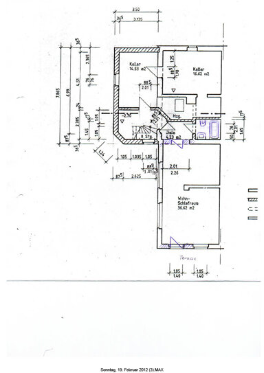 Terrassenwohnung zur Miete 270 € 1 Zimmer 44 m² UG frei ab sofort Damaschkestraße 31 Oberplanitz 575 Zwickau 08064