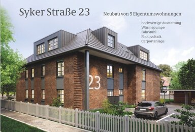 Wohnung zum Kauf provisionsfrei 349.000 € 3 Zimmer 104 m² 1. Geschoss Syker Str. 23 Bassum Bassum 27211