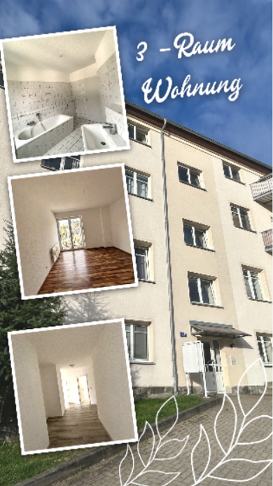 Wohnung zur Miete 467 € 3 Zimmer 84,8 m² frei ab sofort Berbisdorfer Straße 82d Einsiedel 461 Chemnitz 09123