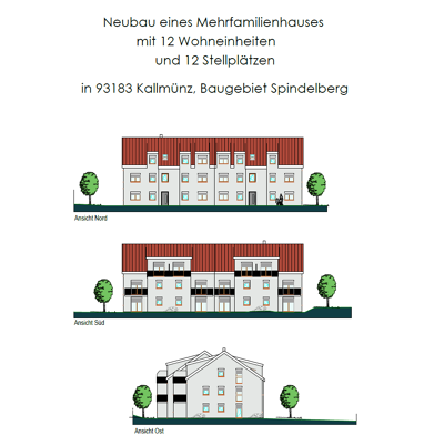 Terrassenwohnung zum Kauf Provisionsfrei 303.325,50 € 2 Zimmer 69,7 m² Am Spindelberg 12 a/b Kallmünz Kallmünz 93183