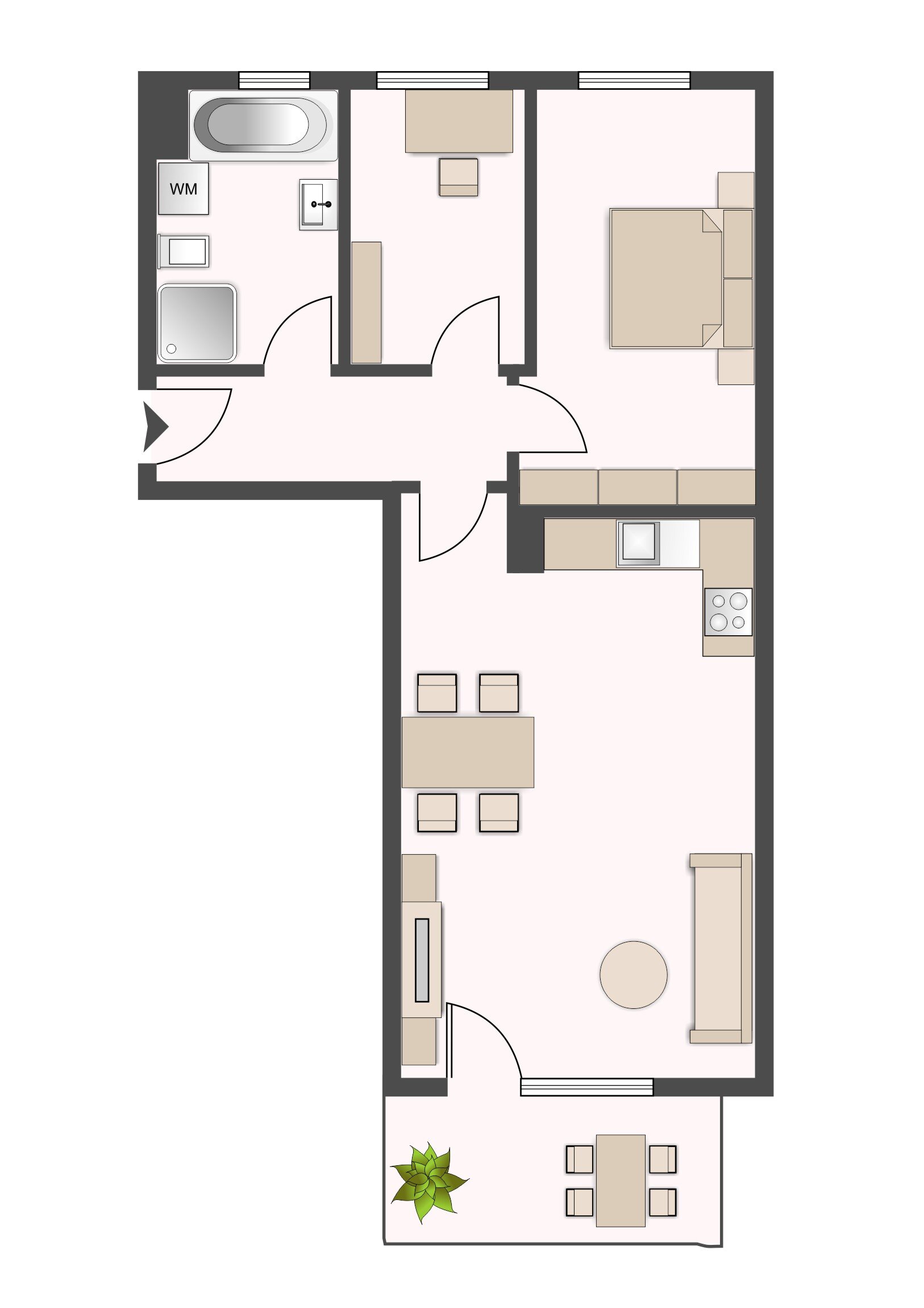 Wohnung zur Miete 1.100 € 3 Zimmer 74,8 m²<br/>Wohnfläche 1. Stock<br/>Geschoss Ab sofort<br/>Verfügbarkeit Gabelsbergerstraße 45 West Landshut 84034