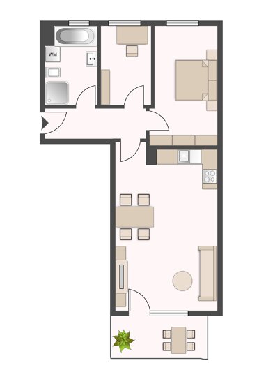 Wohnung zur Miete 1.100 € 3 Zimmer 74,8 m² 1. Geschoss frei ab sofort Gabelsbergerstraße 45 West Landshut 84034