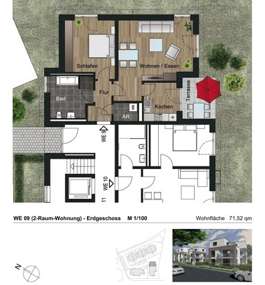 Terrassenwohnung zur Miete 751 € 2 Zimmer 71,5 m² EG Külzauer Weg 5h Möser Lostau 39291