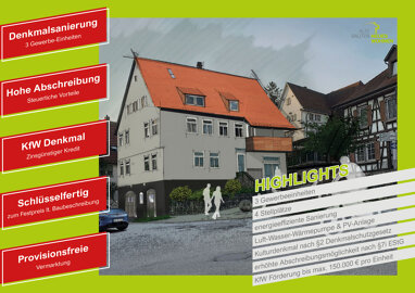 Bürogebäude zum Kauf Provisionsfrei 1.350.000 € 12 Zimmer 313 m² Grundstück Neuhausen Metzingen 72555