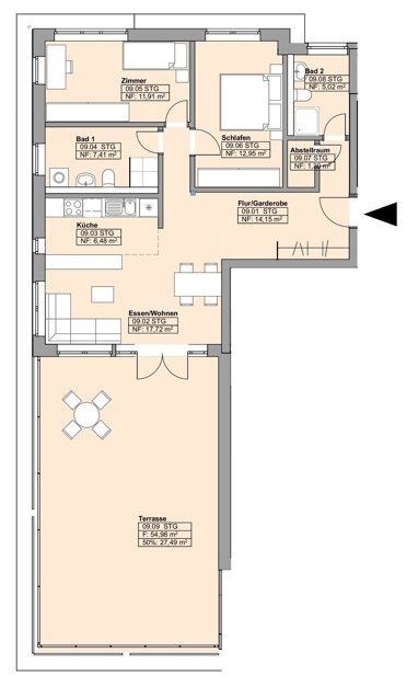 Wohnung zur Miete 1.460 € 3 Zimmer 104,4 m² Mölln 23879