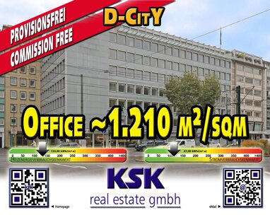 Bürofläche zur Miete Provisionsfrei 16 € 1.210 m² Bürofläche teilbar von 593 m² bis 1.210 m² Stadtmitte Düsseldorf 40212