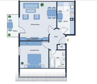 Wohnung zur Miete 500 € 63 m² 4. Geschoss Eisenberg Eisenberg (Pfalz) 67304