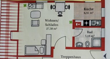 Wohnung zur Miete 370 € 1,5 Zimmer 40 m² Dapfen Gomadingen 72532