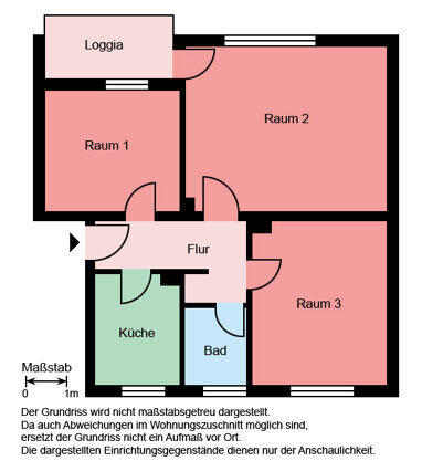 Wohnung zur Miete 419 € 3 Zimmer 64,2 m² 1. Geschoss Königsberger Straße 10 Plettenberg Plettenberg 58840