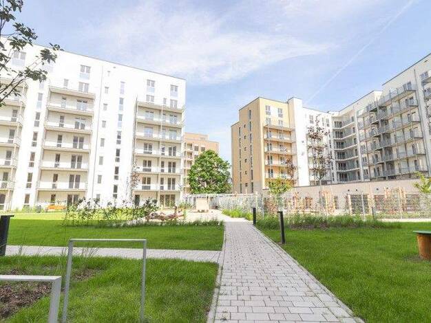 Wohnung zur Miete - Erstbezug 2.300 € 5 Zimmer 121,8 m² 2. Geschoss frei ab sofort Mathilde-Maier-Straße 8 Gallus Frankfurt-Gallus 60326