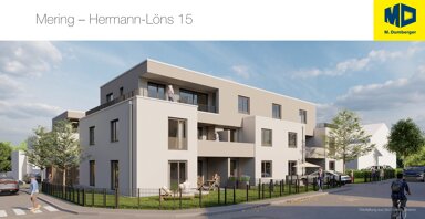 Terrassenwohnung zum Kauf provisionsfrei 407.500 € 2 Zimmer 60,4 m² EG frei ab sofort Hermann-Löns-Str. 11 Mering Mering 86415