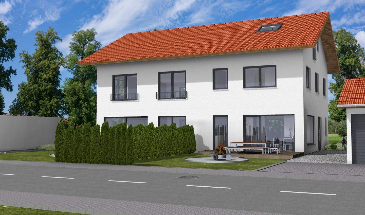 Immobilie in Oberhaching - NEUBAUPROJEKT - Wunderschöne Doppelhaushälfte in Oberhaching - Bild 1