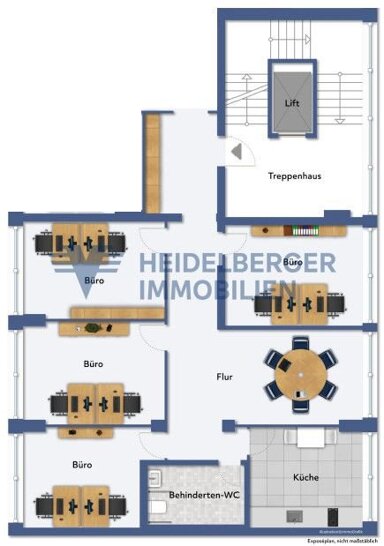 Bürofläche zur Miete 2.015 € 4 Zimmer 128 m² Bürofläche Weststadt - Ost Heidelberg 69115