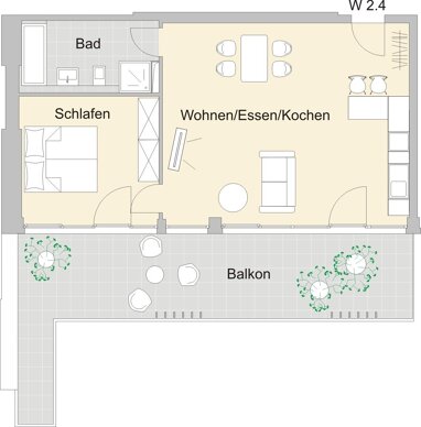 Wohnung zum Kauf Provisionsfrei 416.569 € 2 Zimmer 68,3 m² 2. Geschoss Merianstr. 32 + 32a Schoppershof Nürnberg 90409