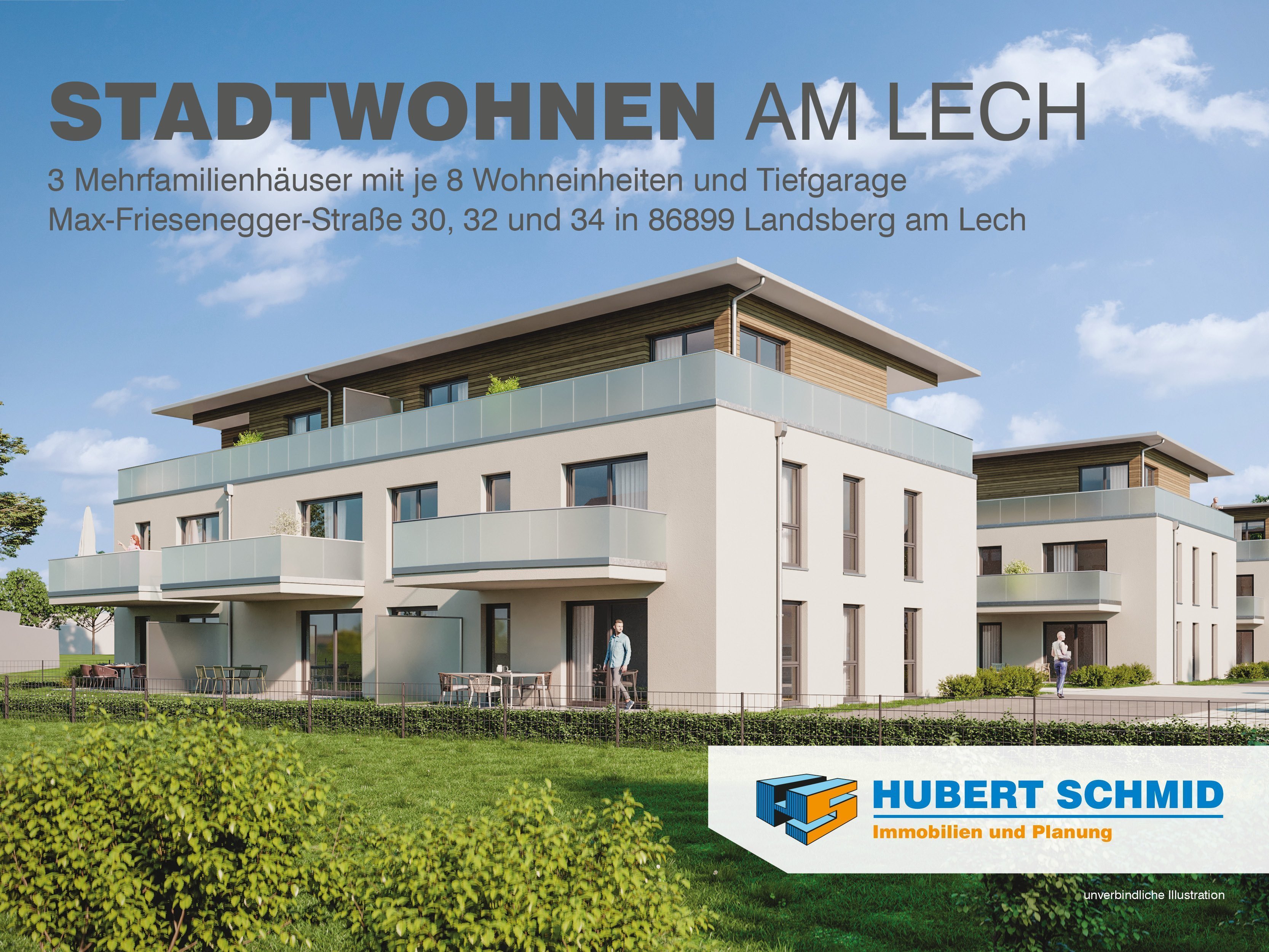 Wohnung zum Kauf Provisionsfrei 624.800 € 3 Zimmer 83,4 m² 1. Geschoss Max-Friesenegger-Straße 30 Stadtgebiet Landsberg am Lech 86899