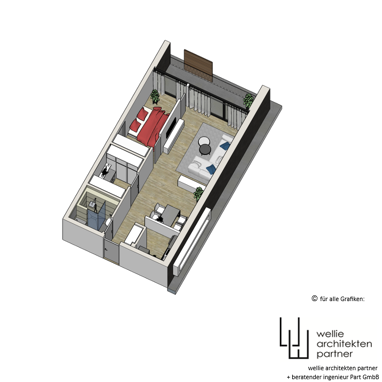 Wohnung zur Miete 847 € 2 Zimmer 66,4 m² St. Georgspfad 7 Müggenberg - Rusch Arnsberg 59755