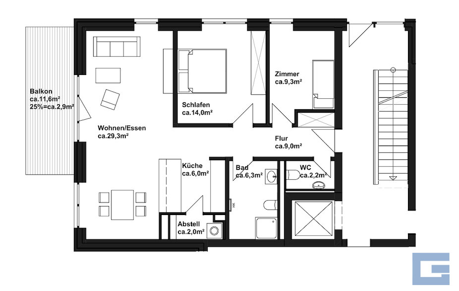 Wohnung zum Kauf provisionsfrei 585.044 € 3 Zimmer 81 m²<br/>Wohnfläche EG<br/>Geschoss Altheikendorf Heikendorf 24226