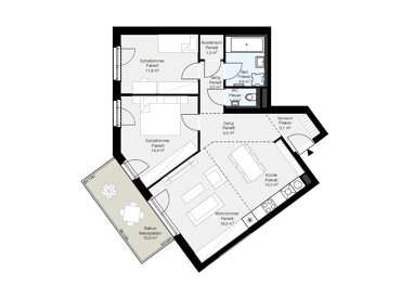 Wohnung zur Miete 776,48 € 3 Zimmer 74 m² 1. Geschoss Wiener Neustadt 2700