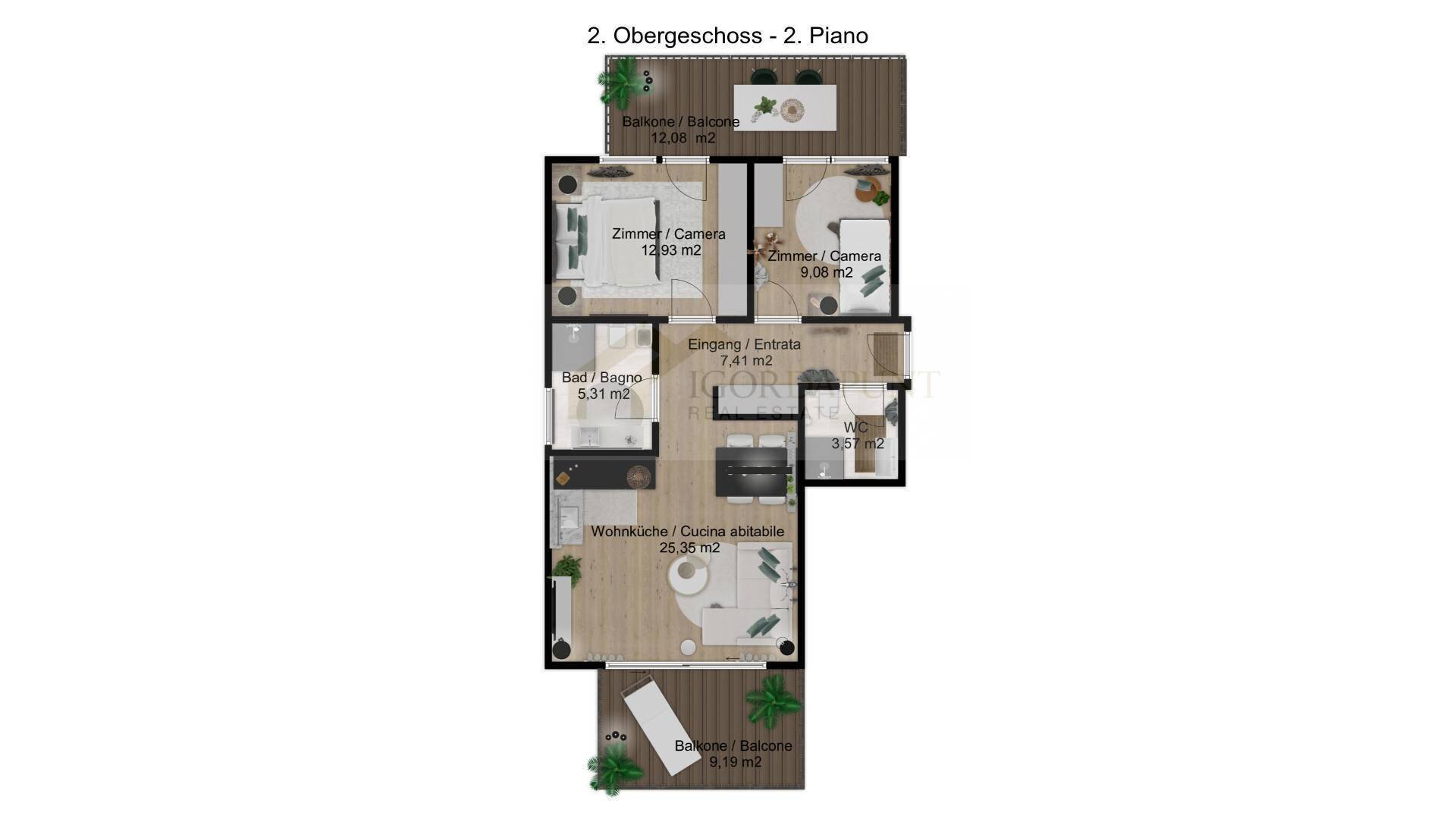Apartment zum Kauf 360.000 € 3 Zimmer 93 m²<br/>Wohnfläche 4. Stock<br/>Geschoss Welschnofen 39056
