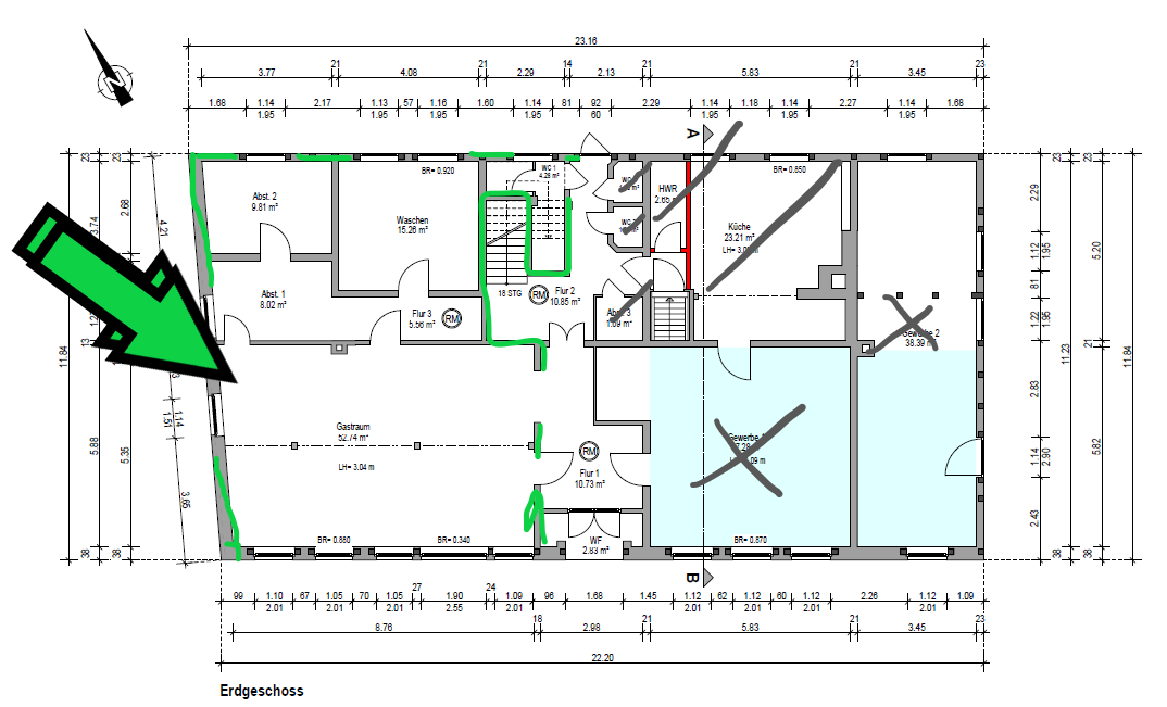 Bürogebäude zur Miete 287 € 6 Zimmer 96 m²<br/>Bürofläche Gartow Gartow 29471