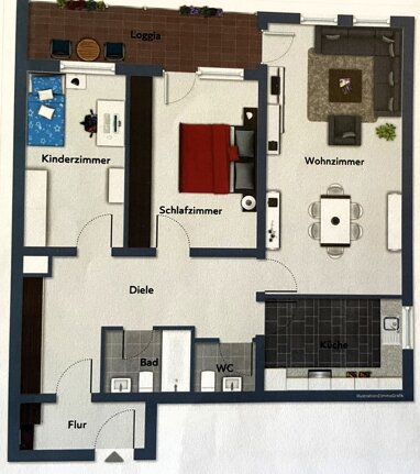 Wohnung zum Kauf 235.000 € 3 Zimmer 91 m² 14. Geschoss Bischofsheim Maintal / Bischofsheim 63477