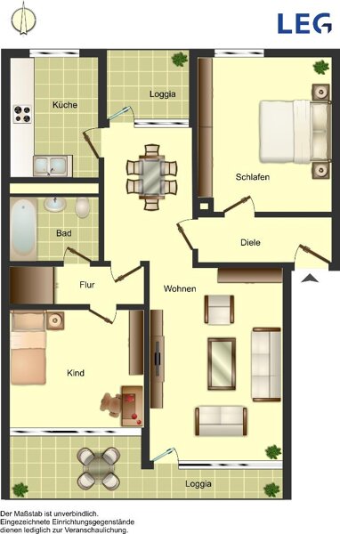 Wohnung zur Miete 749 € 3 Zimmer 74,9 m² 3. Geschoss Berliner Straße 16 West Ratingen 40880