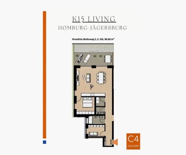 Wohnung zum Kauf 385.000 € 3 Zimmer 94,6 m² 2. Geschoss Jägersburg Homburg 66424