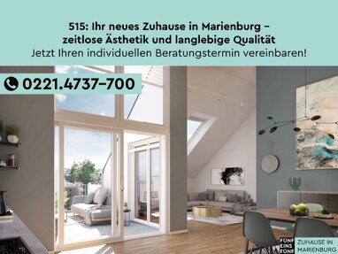 Maisonette zum Kauf Provisionsfrei 499.900 € 2 Zimmer 59,6 m² 2. Geschoss Marienburg Köln 50968