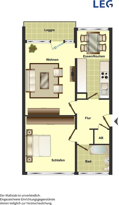 Wohnung zur Miete 499 € 2 Zimmer 62,9 m² 2. Geschoss frei ab 10.01.2025 Theodor-Heuss-Straße 2 Angelmodde Münster 48167