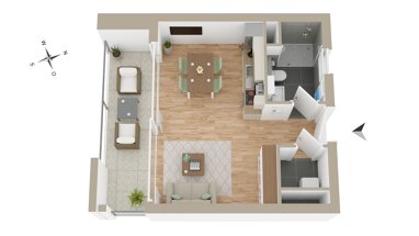 Wohnung zur Miete 495 € 1 Zimmer 32 m² Erdgeschoss Gaarden - Ost Bezirk 1 Kiel 24143