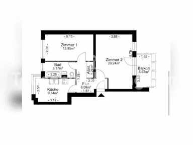 Wohnung zur Miete nur mit Wohnberechtigungsschein Tauschwohnung 350 € 2 Zimmer 59 m² 1. Geschoss Moabit Berlin 13355