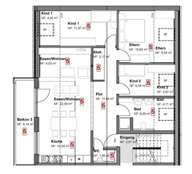 Wohnung zur Miete 920 € 4 Zimmer 114 m² 2. Geschoss Röhlingen Ellwangen (Jagst) 73479