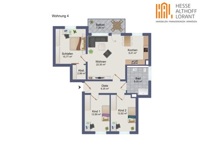 Wohnung zum Kauf provisionsfrei 364.500 € 4 Zimmer 90,3 m² Ostbüren Fröndenberg 58730