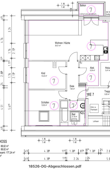 Wohnung zur Miete 1.100 € 3 Zimmer 88 m² 2. Geschoss frei ab 01.03.2025 Im sandbrook13 Harsefeld Harsefeld 21698