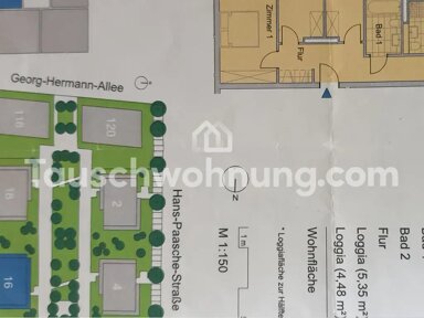 Wohnung zur Miete Tauschwohnung 640 € 4 Zimmer 91 m² 1. Geschoss Bornstedt Potsdam 14469