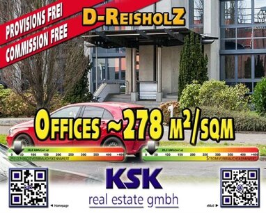 Bürogebäude zur Miete Provisionsfrei 278 m² Bürofläche teilbar von 278 m² bis 1.900 m² Holthausen Düsseldorf 40589