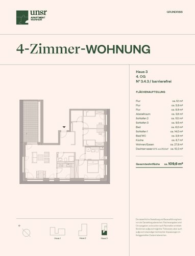 Penthouse zum Kauf Provisionsfrei 746.000 € 5 Zimmer 109,6 m² 5. Geschoss Viernheimer Straße Weststadt Weinheim 69469