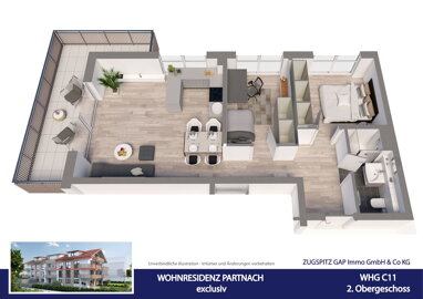 Wohnung zum Kauf 904.000 € 3 Zimmer 70,2 m² 2. Geschoss Partenkirchen Garmisch-Partenkirchen 82467