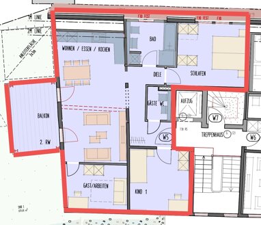 Wohnung zum Kauf Provisionsfrei 682.989 € 4 Zimmer 94,8 m² 2. Geschoss Adlerstraße 2 Innenstadt - Mitte Esslingen am Neckar 73728