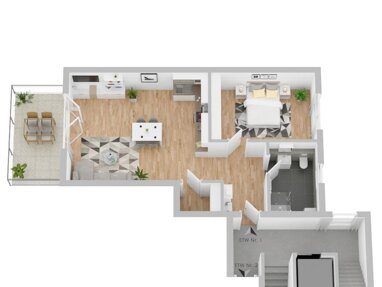 Wohnung zum Kauf Provisionsfrei 298.000 € 2 Zimmer 71,9 m² Erdgeschoss Ob dem Dorf 3 Marbach Villingen-Schwenningen 78052