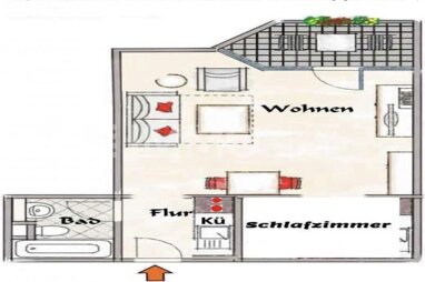 Wohnung zum Kauf 145.000 € 1,5 Zimmer 37 m² Adolf-Braun-Straße Muggenhof Nürnberg 90429
