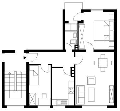 Wohnung zur Miete 549 € 3 Zimmer 60 m² Erdgeschoss Karl-Philipp-Arnd-Straße 3 Ostend Fulda 36043