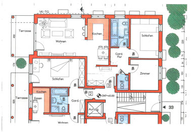 Wohnung zum Kauf Provisionsfrei 432.000 € 3 Zimmer 83,3 m² Erdgeschoss Marienbader Allee 33-35 Jügesheim Rodgau 63110