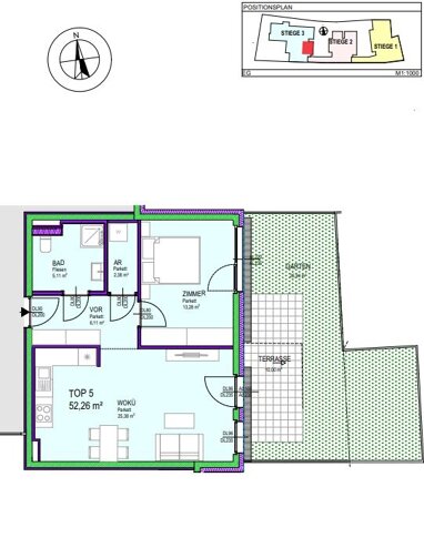 Wohnung zum Kauf 289.654,09 € 2 Zimmer 52,3 m² Groß-Enzersdorf 2301