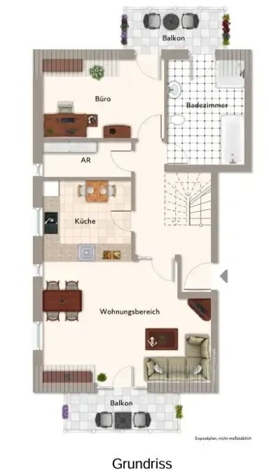 Wohnung zur Miete 700 € 3 Zimmer 101 m² Katharienenstrasse 3 Bad Aibling 83043