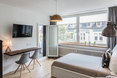 Wohnung zur Miete Wohnen auf Zeit 1.200 € 1 Zimmer 28 m² frei ab 01.02.2025 Hoffeldstraße Flingern - Nord Düsseldorf 40235