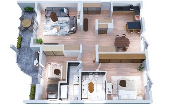 Wohnung zur Miete 1.350 € 4 Zimmer 105 m² 2. Geschoss Mühlheim Mühlheim 63165