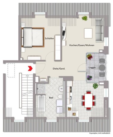 Wohnung zum Kauf Provisionsfrei 319.181 € 2 Zimmer 59,7 m² Herrieden Herrieden 91567