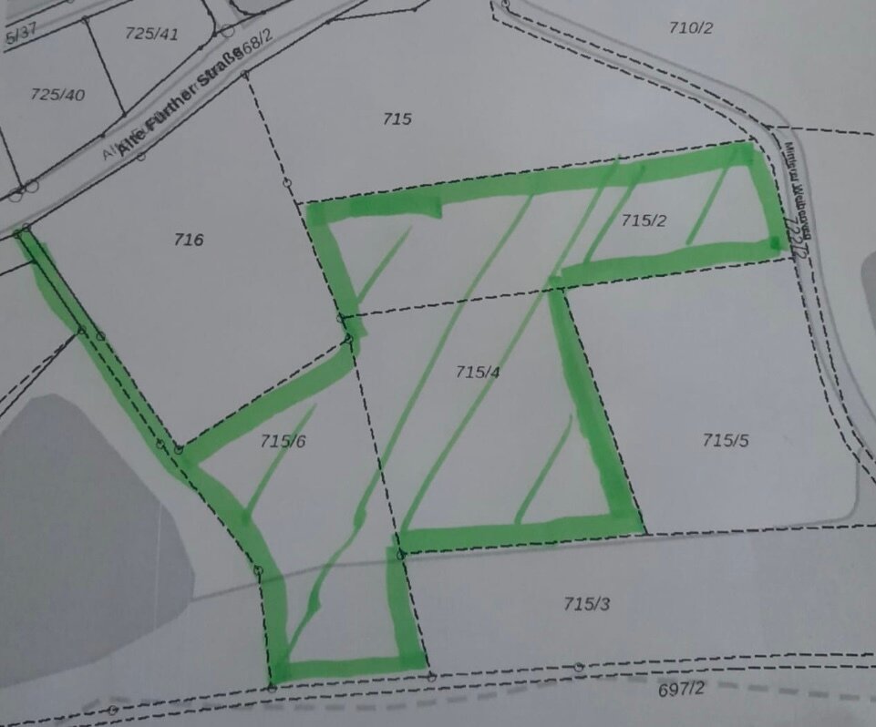 Land-/Forstwirtschaft zum Kauf 59.000 € 10.840 m²<br/>Grundstück nähe Fürther Str. Cadolzburg Cadolzburg 90556